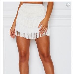 White Fox High Hopes Mini Skirt Off White